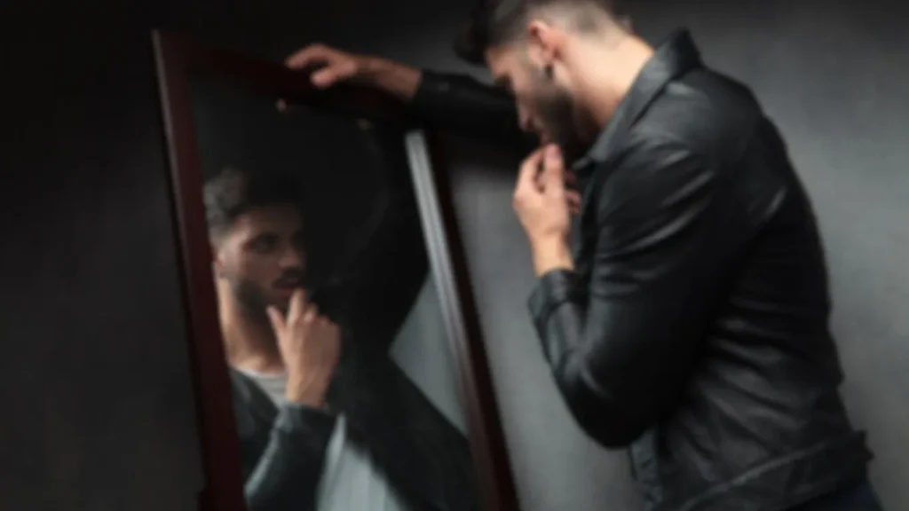 a-narcissist-looking-in-mirror
